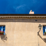 Particular of the exterior view of Ventanas abode